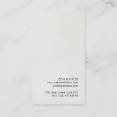 Coole künstlerische Vintage Etching von Hawk Detai Visitenkarte (Rückseite)