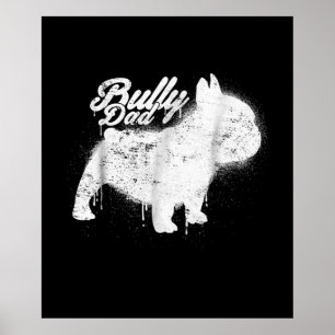 coole Kunstmalerei französische Bulldogge Frenchie Poster