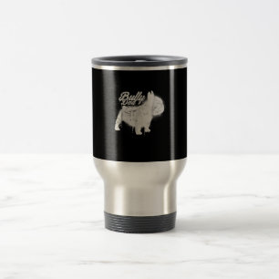 coole Kunstmalerei französischer Bulldogge Reisebecher