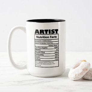 coole Kunstwerke Zweifarbige Tasse