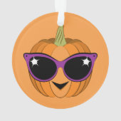 Coole Kürbissonnenbrille Ornament (Rückseite)