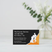 Coole Kurier- und Lieferservice Visitenkarte (Stehend Vorderseite)