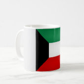 Coole Kuwait-Flagge Kaffeetasse (Vorderseite Links)
