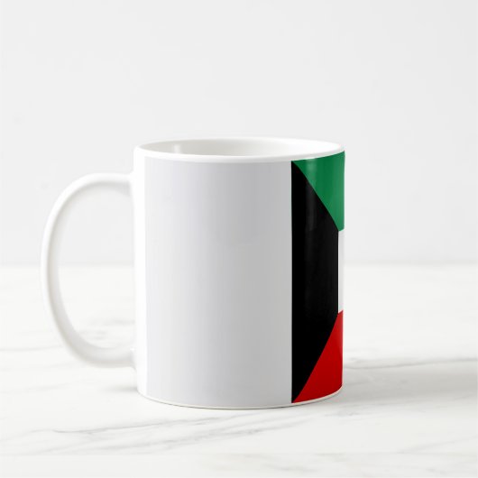 Coole Kuwait-Flagge Kaffeetasse (Links)