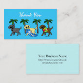 Coole Labradoren Danke Karte (Vorne/Hinten)