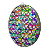 Coole Lächeln Dartscheibe (Vorderseite rechts)