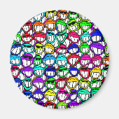 Coole Lächeln Magnet (Vorne)