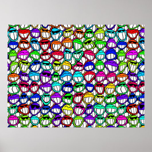 Coole Lächeln Poster (Vorne)