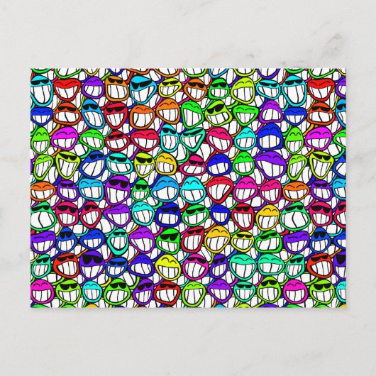 Coole Lächeln Postkarte (Vorderseite)