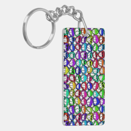 Coole Lächeln Schlüsselanhänger (Vorderseite links)