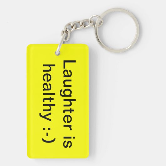 Coole Lächeln Schlüsselanhänger (Rückseite)