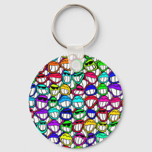 Coole Lächeln Schlüsselanhänger