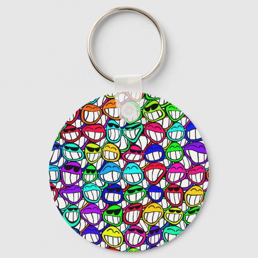 Coole Lächeln Schlüsselanhänger (Vorderseite)
