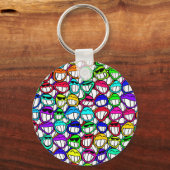 Coole Lächeln Schlüsselanhänger (Vorderseite)