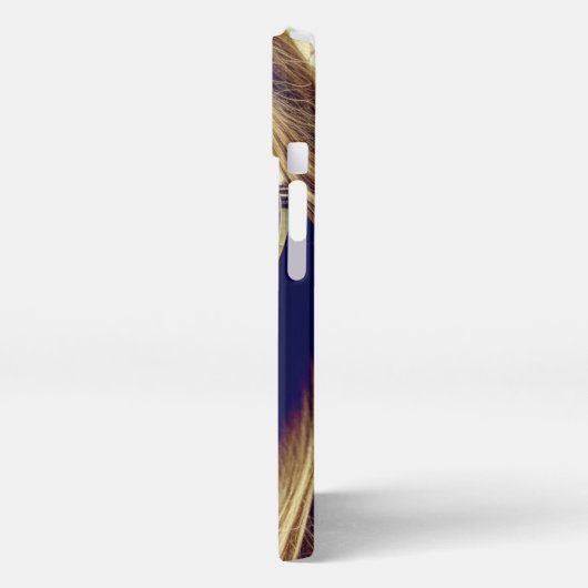 Coole Lady mit Reflektion in ihrer Sonnenbrille iPhone Hülle (Linke Seite)