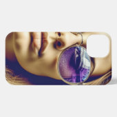 Coole Lady mit Reflektion in ihrer Sonnenbrille iPhone Hülle (Rückseite (Horizontal))