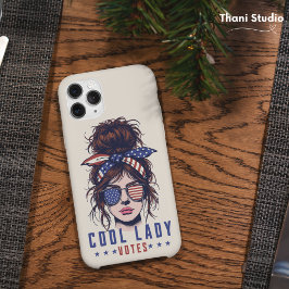 Coole Lady Votes Vintag Messy Hair Lady Election Case-Mate iPhone Hülle