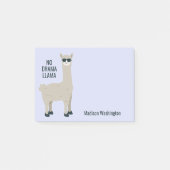 Coole Lama-Name- u. -farbanmerkungen Post-it Klebezettel (Vorderseite)