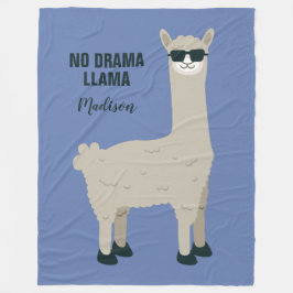 Coole Lama-Name- u. -farbFleecedecken Fleecedecke