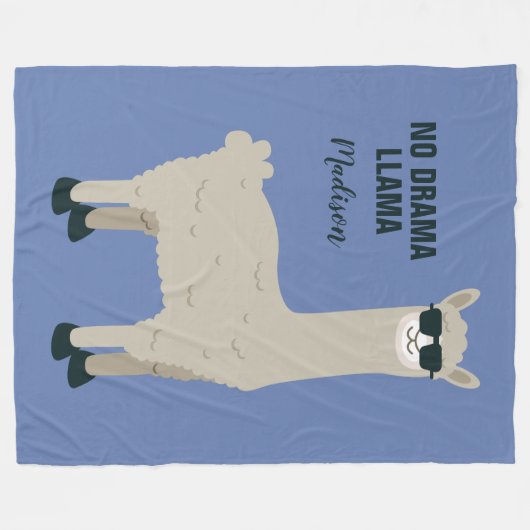 Coole Lama-Name- u. -farbFleecedecken Fleecedecke (Vorderseite (Horizontal))