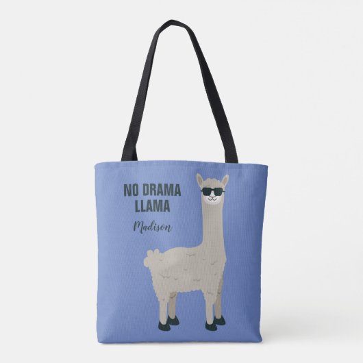 Coole Lama-Name- u. -farbtaschen Tasche (Rückseite)