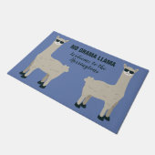 Coole Lama-Name- u. -farbtürmatten Fußmatte (Schrägansicht)