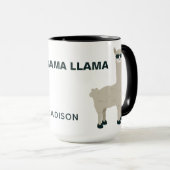 Coole Lama-Name- u. -text-Tassen Tasse (VorderseiteRechts)