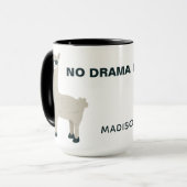 Coole Lama-Name- u. -text-Tassen Tasse (Vorderseite Links)