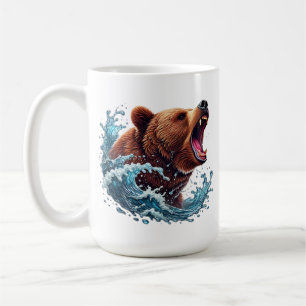 Coole Landbärenliebhaber fügen Monogramm hinzu Kaffeetasse