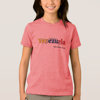 coole Landesflagge anpassen Kinder venezolanische Tri-Blend Shirt