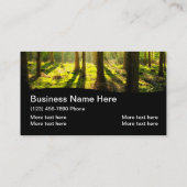 Coole Landschaften auf zwei Seiten Visitenkarte (Rückseite)