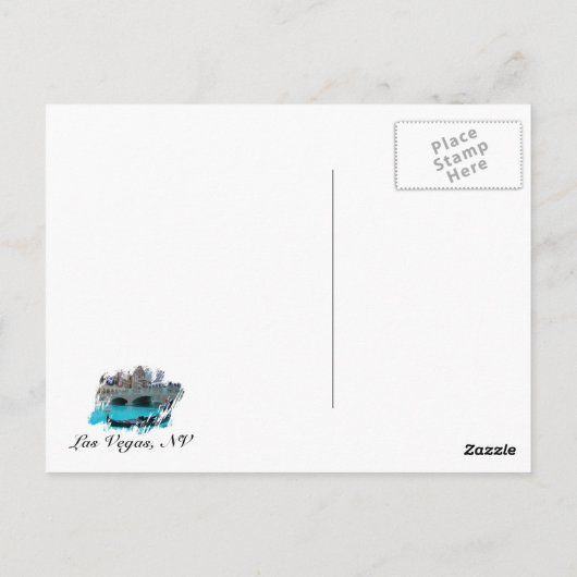 Coole Las Vegas Postkarte! Postkarte (Rückseite)