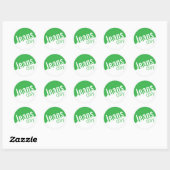Coole Lässige Denim Jeans Day Stickers Green (Blatt)