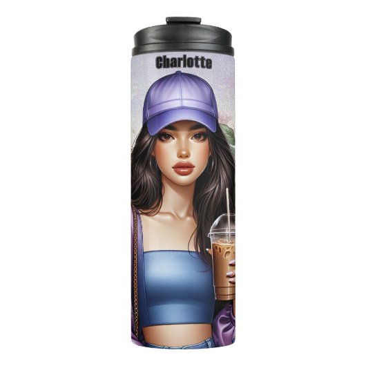 Coole Lässige Kaffeemaschinen Thermosbecher (Vorderseite)