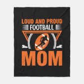 Coole laute stolze Fußball-Mama Fleecedecke (Vorderseite)