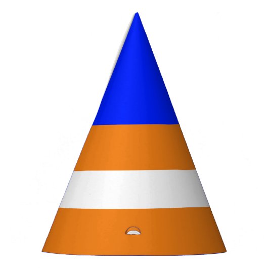 Coole, lebhafte blaue, leuchtend orangefarbene Str Partyhütchen (Links)