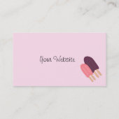 Coole Leckereien - Visitenkarte (Rückseite)