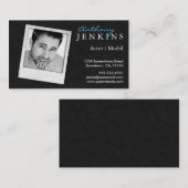 Coole Lederrahmen für benutzerdefinierte Foto-Scha Visitenkarte (Vorne/Hinten)