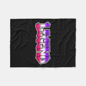 Coole Legende Graffiti Slogan Text Zitat Geschenk  Fleecedecke (Vorderseite (Horizontal))