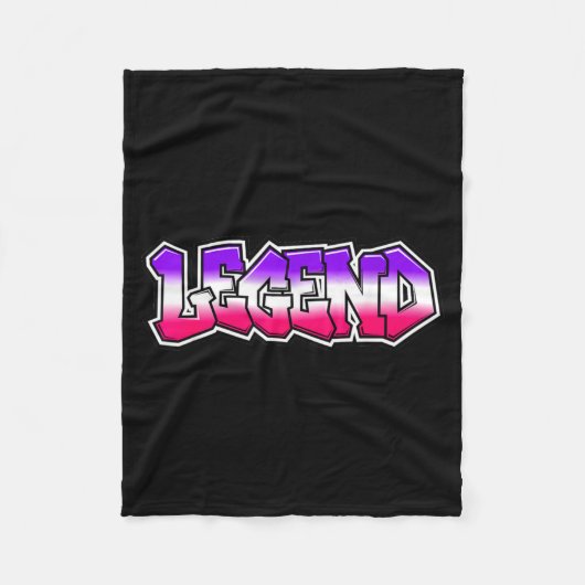 Coole Legende Graffiti Slogan Text Zitat Geschenk  Fleecedecke (Vorderseite)