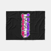 Coole Legende Graffiti-Slogan-Text-Zitat-Geschenk Fleecedecke (Vorderseite (Horizontal))