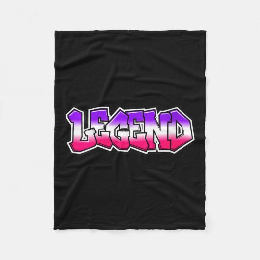 Coole Legende Graffiti-Slogan-Text-Zitat-Geschenk Fleecedecke (Vorderseite)