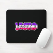 Coole Legende Graffiti Slogan Text Zitat Geschenk  Mousepad (Mit Mouse)