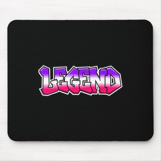 Coole Legende Graffiti Slogan Text Zitat Geschenk  Mousepad (Vorne)