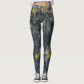 Coole Leggings mit Vintager Flagge von EU (Vorderseite)