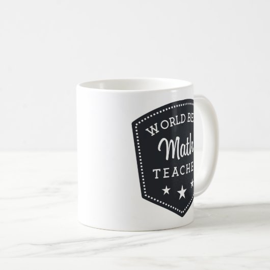 Coole Lehrer-Mathe-Geschenk-Weltbester Kaffeetasse (VorderseiteRechts)