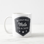 Coole Lehrer-Mathe-Geschenk-Weltbester Kaffeetasse (Links)