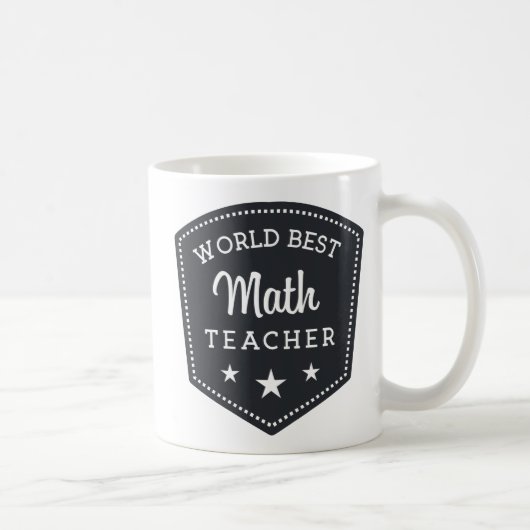 Coole Lehrer-Mathe-Geschenk-Weltbester Kaffeetasse (Rechts)
