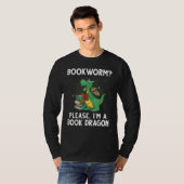 Coole Lektüre für Männer Buchdrachenleser Libr T-Shirt (Vorne ganz)