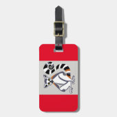 Coole LEMUR - gefährdetes Tier - Rot Gepäckanhänger (Vorderseite vertikal)